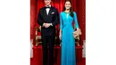 Setelah dua tahun, patung lilin Pangeran Williams dan Kate Middleton diberi tampilan baru, London, Rabu (2/7/14). (AFP PHOTO/Leon Neal)