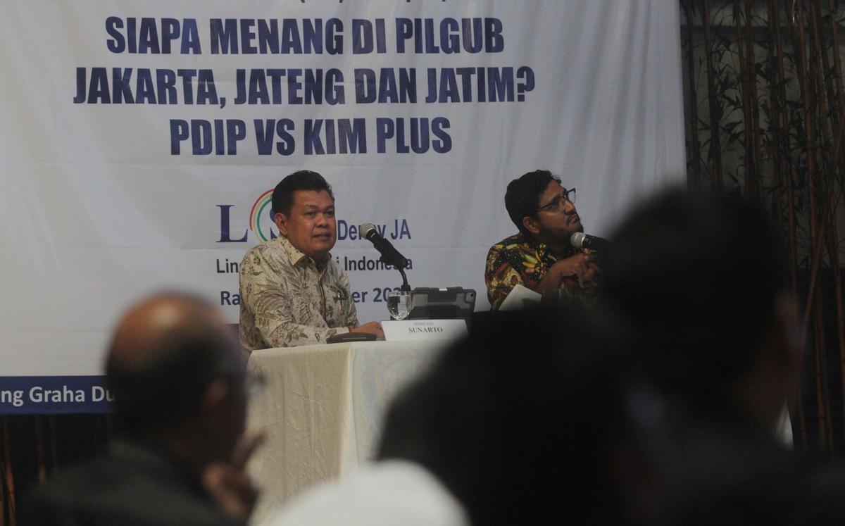 LSI Denny JA paparkan hasil Survei Pilkada Jakarta 2024