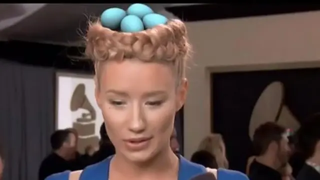 rambut Iggy Azalea dijadikan sarang telur