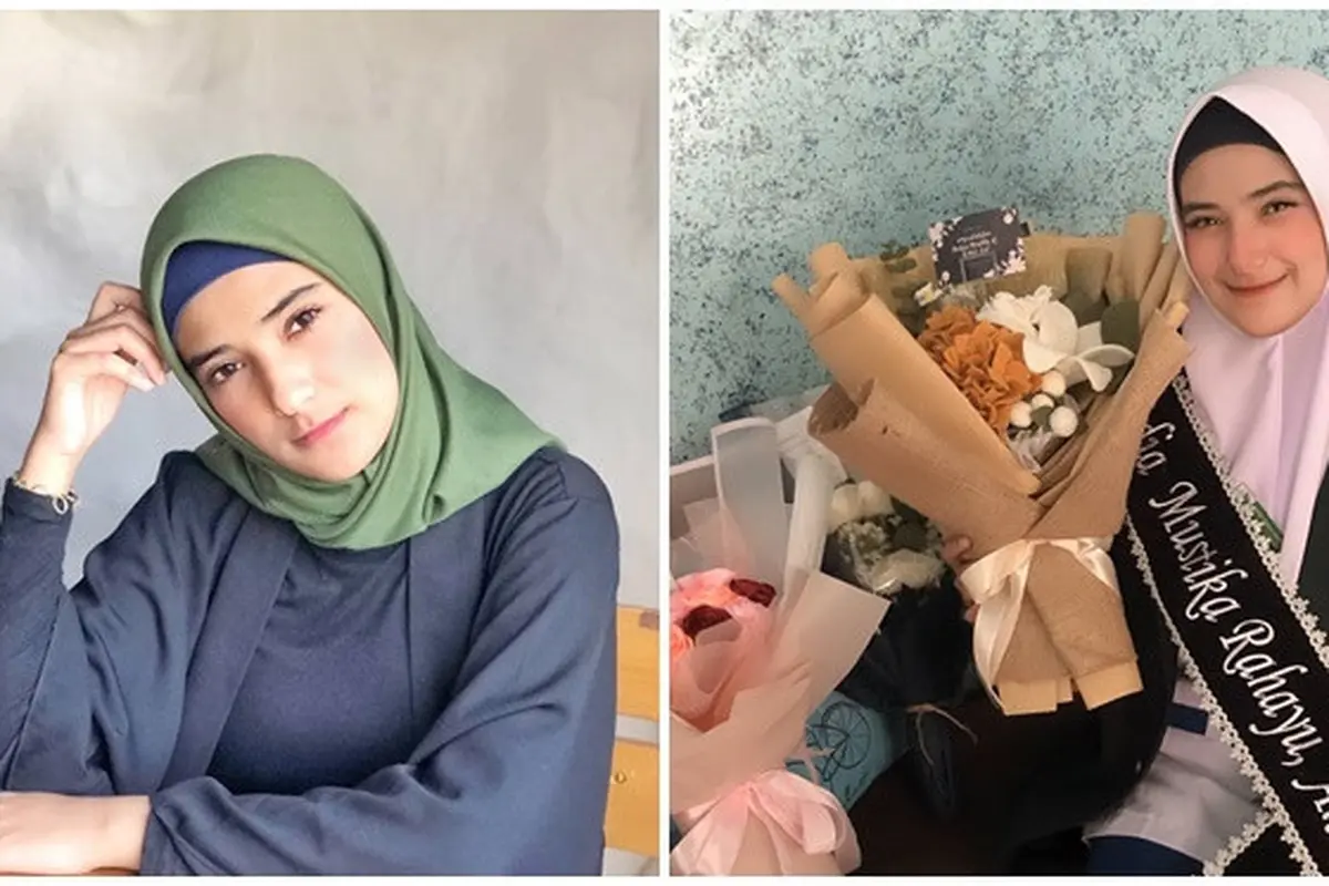 5 Potret Nadya Mustika Istri Rizki DA Usai Sidang Skripsi, Ungkap Rasa Syukur