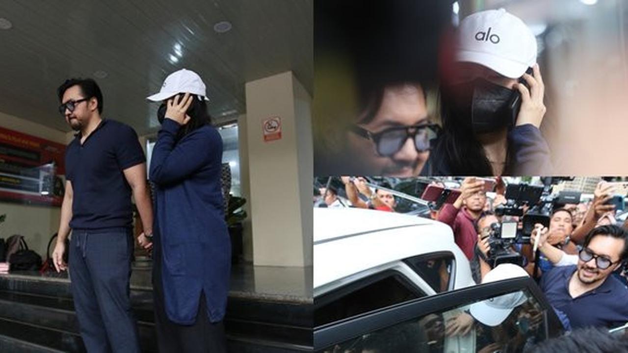 Sang Putri Diduga Pelaku Video Syur, Ini Potret David Bayu Temani AD Jalani Pemeriksaan hingga Temui Awak Media