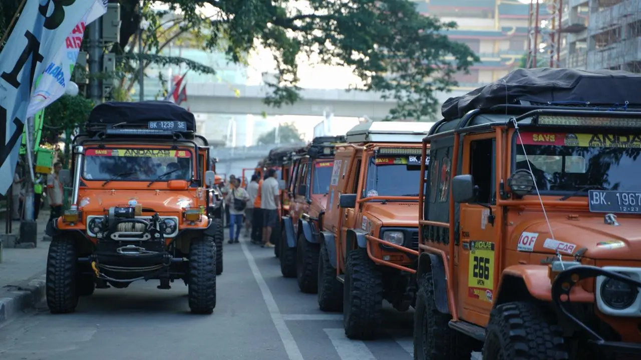 Para peserta Indonesia Off-road eXpedition (IOX) 2019 Andalas