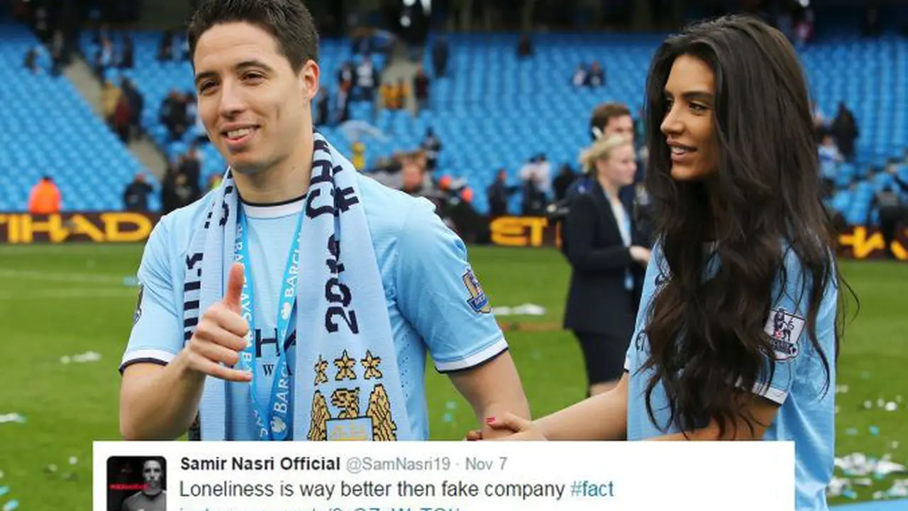 Gelandang Manchester City, Samir Nasri putus dari Anara Atanes