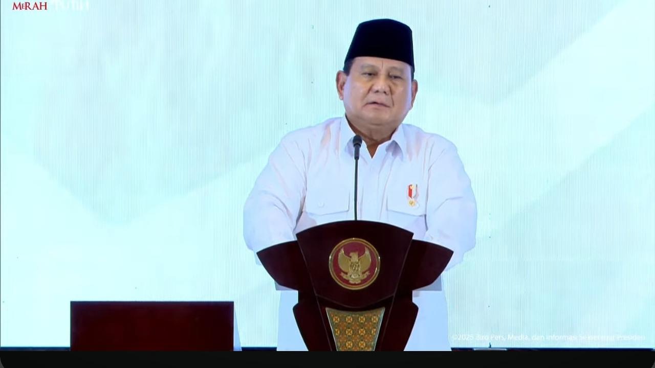 Presiden Prabowo Subianto. (Foto: tangkapan layar/Arief RH)