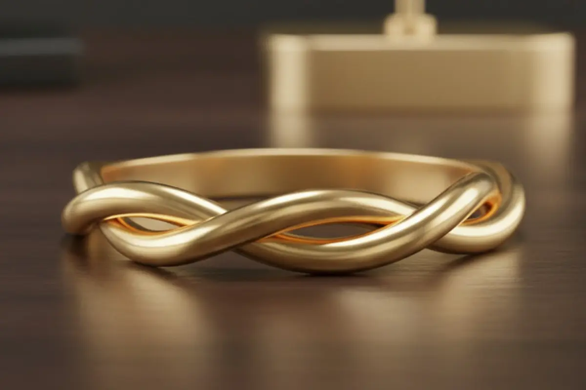Gelang emas bangle 3-5 gram (Foto: Gemini AI)