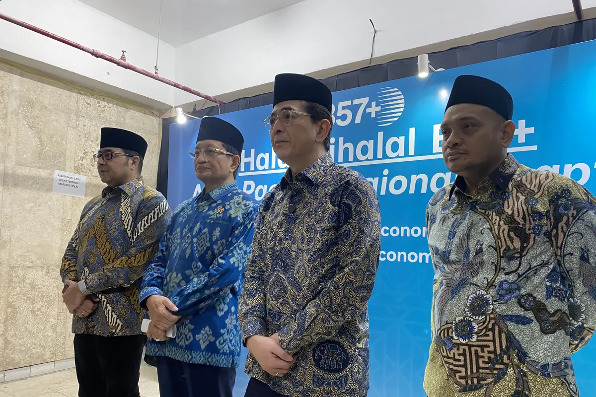 Chairman B57+ Asia Pasifik Arsjad Rasjid  saat Halalbihalal B57+ di Masjid Istiqlal, Rabu (22/4/2026). (Foto: Liputan6.com/Immanuel Christian)