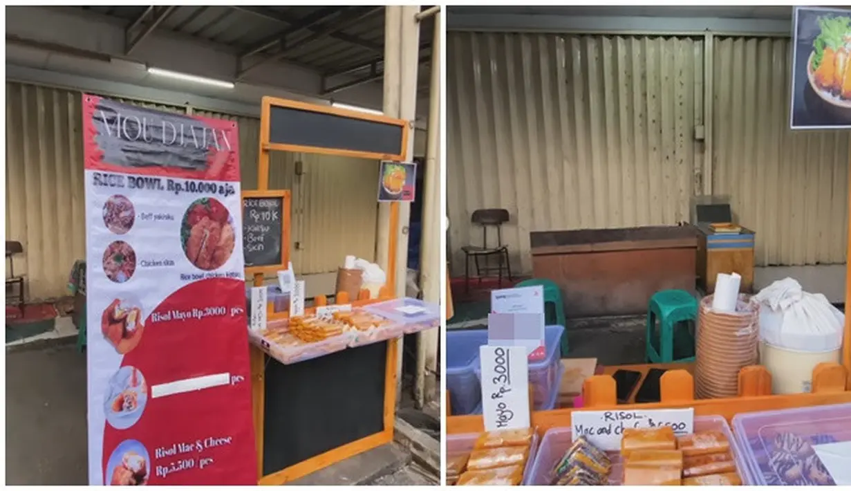 Begini potret lapak jualan Talitha Curtis di depan sebuah minimarket. Melihat jajanan yang dijual oleh Talitha, tak sedikit netizen yang ngiler dan sudah menebak jika rasa jajanan ini enak. Harganya langsung tertera, harga tersebut ramah kantong. Tak hanya tatanan jajanannya yang rapi, lapak jualan bintang FTV Jodoh di Ujung Jari tahun 2017 ini juga bersih dan sangat rapi. (Liputan6.com/IG/@talithacurtis_)