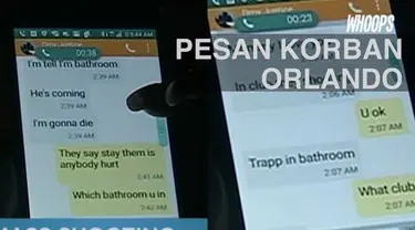 Salah satu korban penembakan brutal di Klub Orlando sempat mengirimkan pesan terakhir pada sang bunda