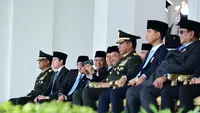 Momen Mendagri Tito Hadiri Upacara Perwira TNI-Polri di Istana