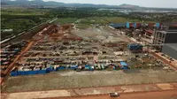 Pabrik pemurnian bijih nikel di Wilayah PT VDNI, Kabupaten Konawe, Sulawesi Tenggara. (Liputan6.com/Ahmad Akbar Fua)