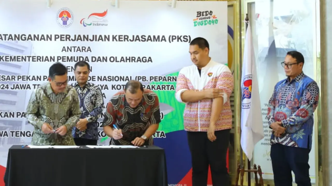 Pemerintah Serahkan Bantuan Rp290 Miliar untuk Gelaran Peparnas 2024