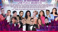 Semarak Indosiar, digelar Minggu (29/11/2020) pukul 20.00 WIB live dari Studio EMTEK City, Jakarta Barat