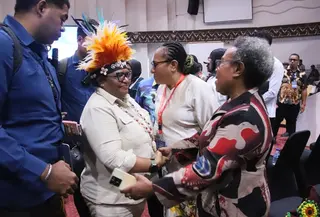 Wamendagri Ribka Haluk mengapresiasi penyelenggaraan acara Konferensi Strategis Papua.