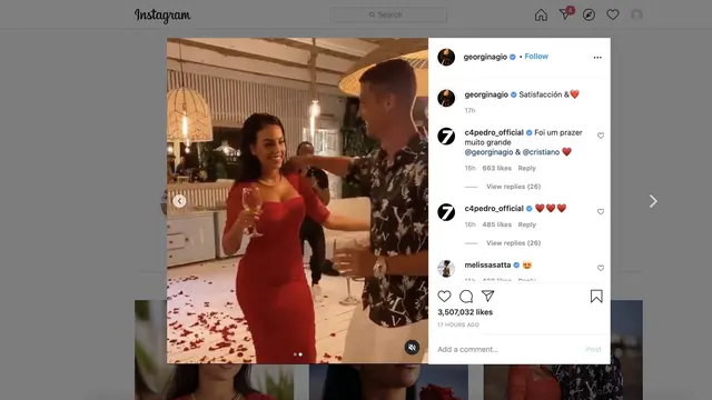 Georgina Mendekat ke Ronaldo