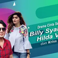 Drama cinta segitiga Billy Syahputra, Hilda Vitria, dan Kriss Hatta. (Foto: Instagram/bilsky16 Instagram/hvkhan_ukiss Liputan6.com Desain: Nurman Abdul Hakim/Bintang.com)