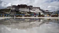 Ilustrasi Tibet (AFP/Johannes Eisele)