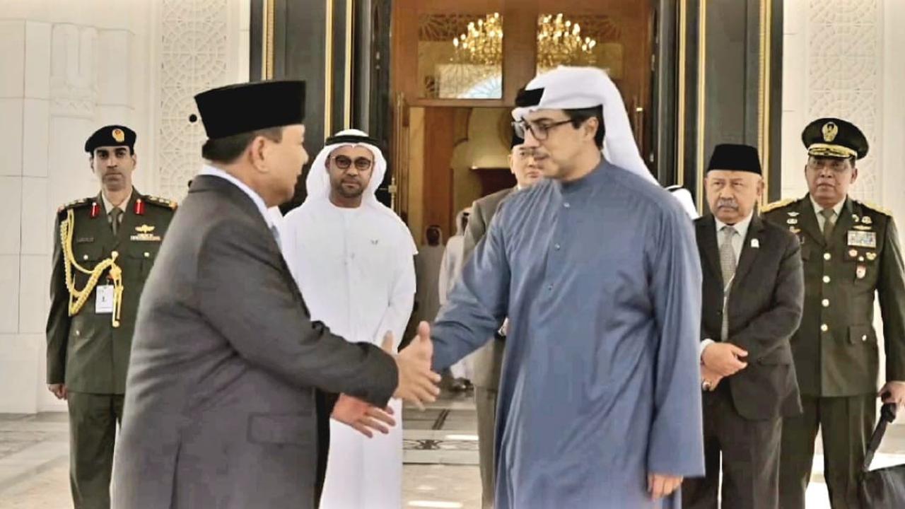 Menteri Pertahanan Prabowo Subianto melakukan kunjungan kerja diplomasi pertahanan ke Abu Dhabi, Uni Emirate Arab (UEA), Selasa (23/2/2023) (Istimewa)