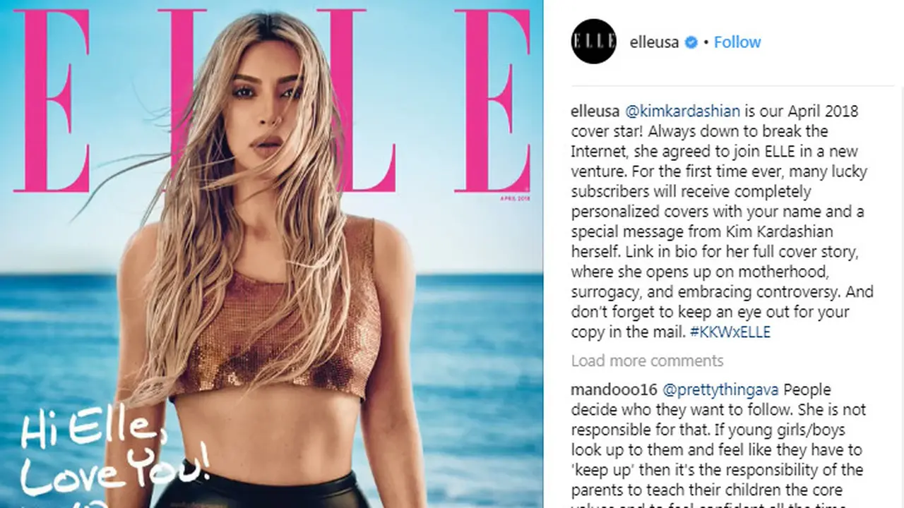 Kim Kardashian Pamer Pinggang Ramping di Majalah, Ini Rahasianya