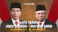 Setahun Jokowi - Ma'ruf Amin (Liputan6.com/Triyasni)