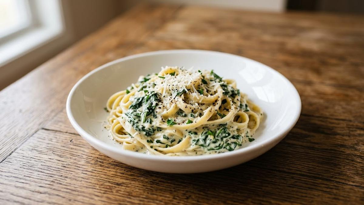 Resep Creamy Spinach Pasta, Menu Praktis untuk Makan Malam Keluarga