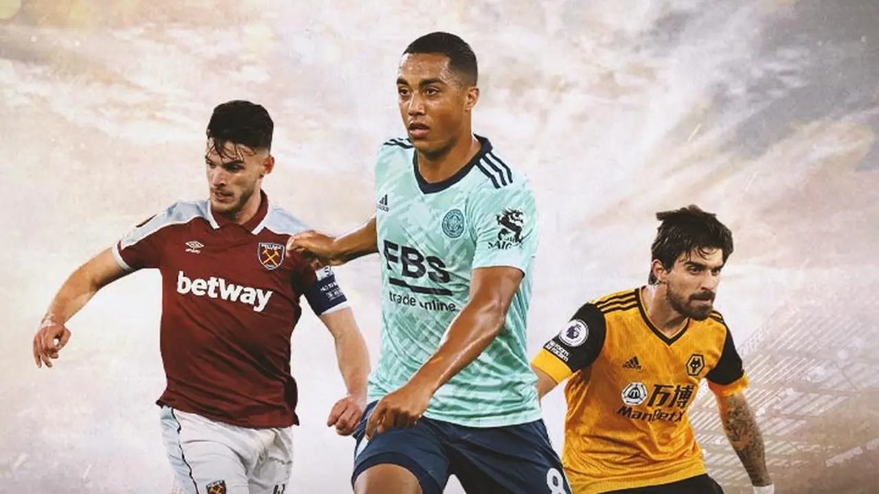 Ilustrasi - Declan Rice, Youri Tielemans, Ruben Nevez