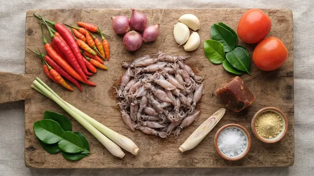 Bahan Sambal Baby Cumi Kering