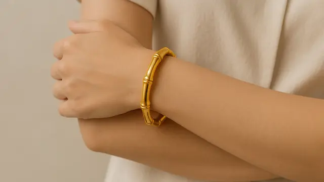 Gelang Emas 20 Gram 24 Karat Model Bangle/AI