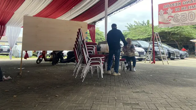 Persiapan TPS 53, Lokasi Nyoblos Megawati Soekarnoputri di Kebagusan Jaksel