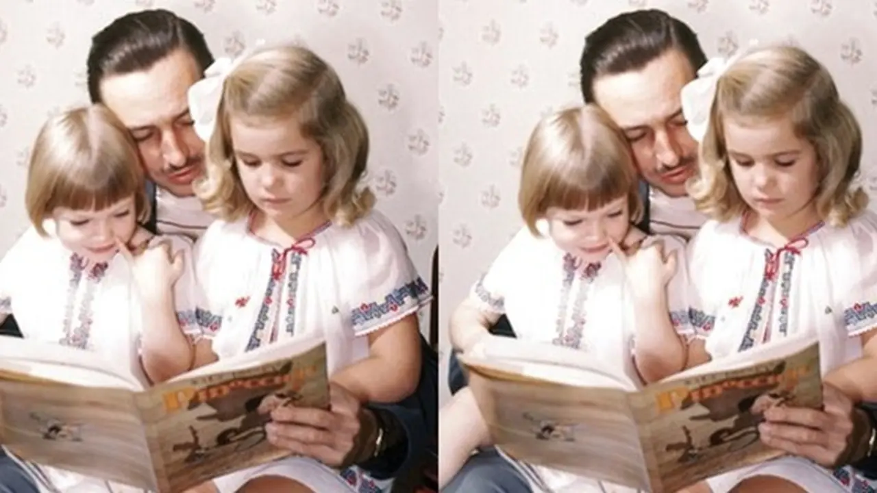 Walt Disney dan dua putrinya (c) AFP