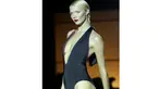 Jodie Kidd saat tampil pada London Fashion Week, Jodie adalah model, presenter TV dan juga penggemar sekaligus pebalap olah raga motosport. (EPA/PS/Yui Mok/UK)