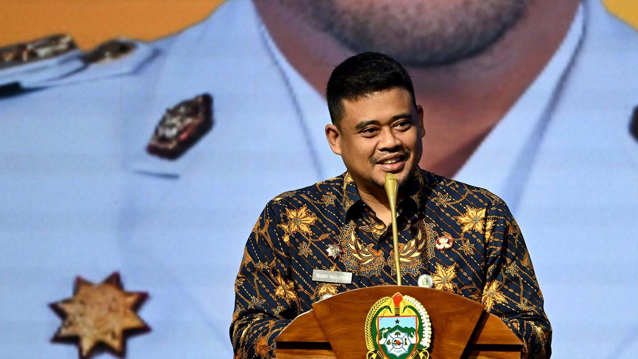 Gubernur Sumut Muhammad Bobby Afif Nasution, pada acara Penguatan Penerapan Manajemen Talenta ASN