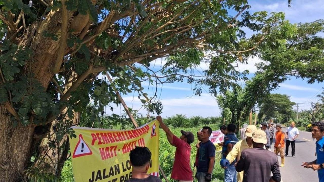 Mengancam Keselamatan! Warga Protes Parit Isolasi HGU PTPN Aceh Tamiang Gerus Jalan Nasional