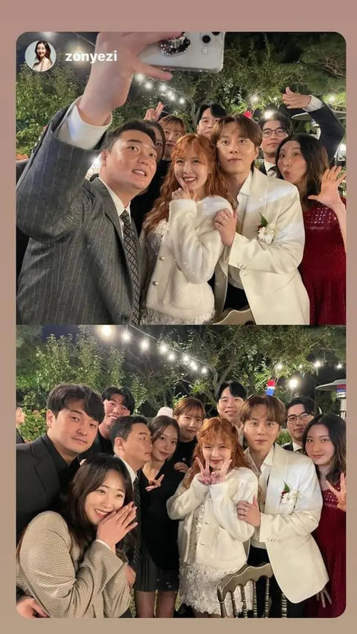 6 Potret Pernikahan HyunA dan Yong Jun Hyung, Senyumnya Merekah Saat Bertukar Janji Setia