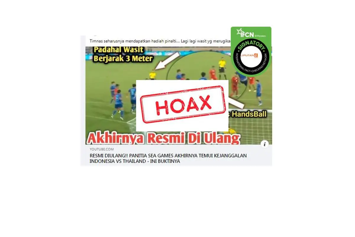 Cek Fakta SEA Games 2021 Thailand Vs Indonesia