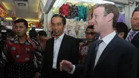 Jokowi Mengajak Bos FB Mark Zuckerberg Blusukan (Liputan6.com/Herman Zakharia)