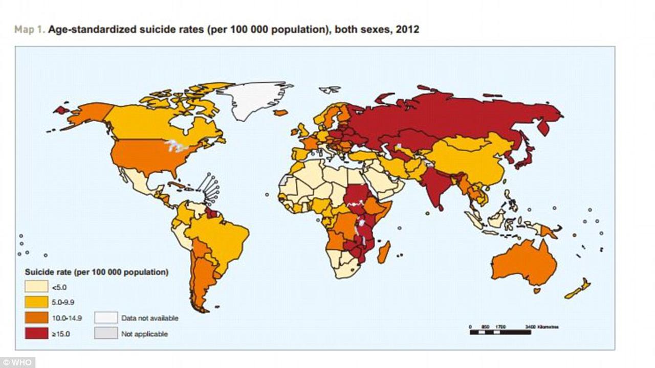 WHO: Guyana Negara dengan Kasus Bunuh Diri Tertinggi**