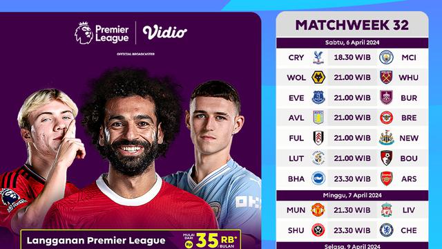 Liga Inggris Matchweek 32