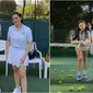 Nagita Slavina dan Gege Elisa yang akan jadi pasangan di Lagi-Lagi Tenis. (Sumber: Instagram/raffinagita1717)