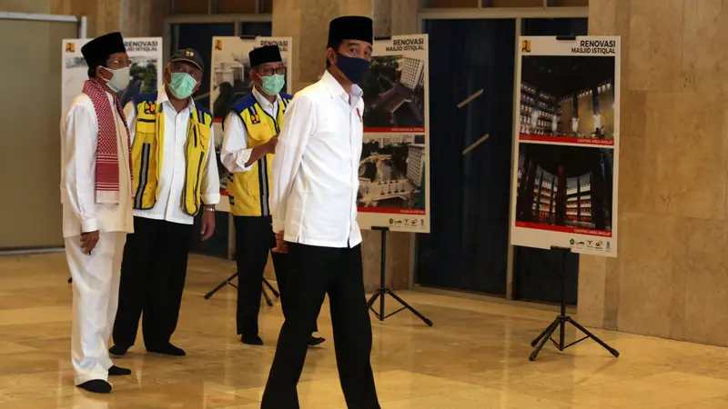 Presiden Jokowi Tinjau Masjid Istiqlal