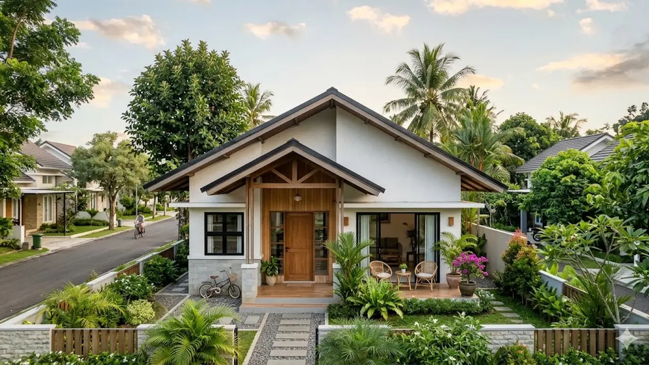 Model Rumah 1 Lantai Tipe 45