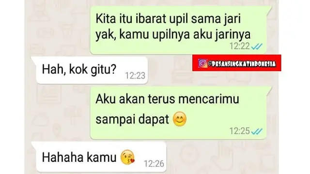 gombalan maut (foto: @pesansingkatindonesia)