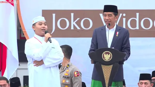 Presiden Joko Widodo (Jokowi) hadir berpidato pada Istigasah dan doa bersama Rabithah Melayu-Banjar di Tabalong, Kalimantan Selatan. (Istimewa)