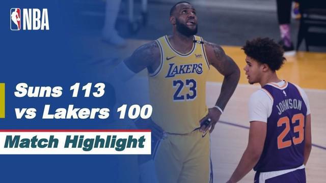 Berita video highlights NBA, Phoenix Suns kalahkan LA Lakers di Play-off NBA dengan skor 113-100, Jumat (4/6/21)