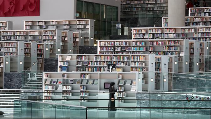 FOTO: Mengintip Kemegahan Perpustakaan Nasional Qatar