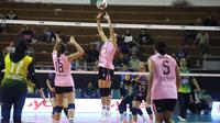 Petrokimia Gresik Pupuk Indonesia mengalahkan Rajawali O2C 3-0 (25-16, 25-17, 25-21) pada laga&nbsp;final four Livoli Divisi Utama 2025 di GOR Ki Mageti, Magetan, Minggu (12/10).&nbsp;(foto: PBVSI)