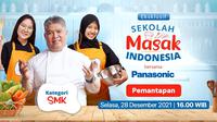 Episode terbaru Sekolah Masak Indonesia datang dengan sesi tahap pemantapan untuk kategori SMK. Saksikan selengkapnya di Vidio (Dok. Vidio)