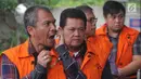 Walikota Pasuruan Setiyono, Plt PUPR Pakpak Bharat David Anderson Karosekali, PPK SPAM Toba 1 Donny Sofyan Arifin dan PPK SPAM Lampung, Anggiat Partunggul Nahot Simaremare tiba di gedung KPK, Jakarta, Rabu (16/1). (Merdeka.com/Dwi Narwoko)