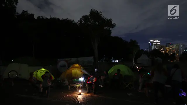 Ketika Lampu Stadion Utama GBK Padam pada Peringatan Earth Hour