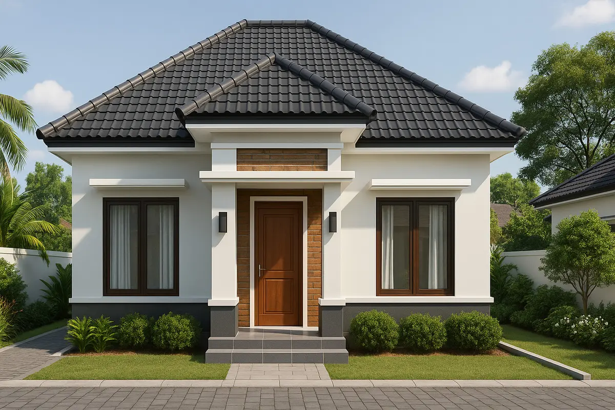 Desain Rumah 8x9 3 Kamar Tidur/Ilustrasi gambar oleh AI