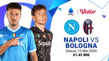 Nonton Live Streaming Napoli vs Bologna di Serie A 2025/26, Tayang di Vidio